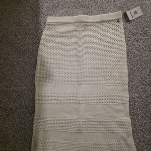 Reef Cream Knit Skirt Size L